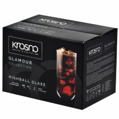 KROSNO Longdrinkgläser Wassergläser Trinkgläser | Set Von 6 | 360 ML | Glamour Kollektion | Perfekt Für Zuhause, Restaurants Und Partys | Spülmaschinenfest -Küchenwaren Geschäft 4ae51fca05494c3cf5ff70d23103529f