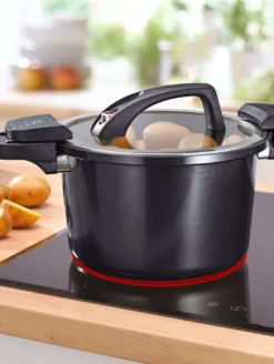 Energiespartopf Gourmet Nero 24cm, 6 Ltr. -Küchenwaren Geschäft 4ba73213a767ad919c4cb6e78457ba53