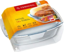 Backform Glasbräter Auflaufform Bräter Bratenform TERMISIL NOVA 7 Liter -Küchenwaren Geschäft 4c2fc4f354748c7b1fc2da8c51535b08