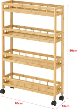 Küchenwagen Pyhäjoki Auf Rollen Servierwagen Aus Bambus Aufbewahrungswagen 96 X 60 X 18 Cm Speicherwagen Natur 11 Küchenwagen Pyhäjoki Auf Rollen Servierwagen Aus Bambus Aufbewahrungswagen 96 X 60 X 18 Cm Speicherwagen Natur -Küchenwaren Geschäft 4fbabb23c241bf52b2037bd7eed601dc