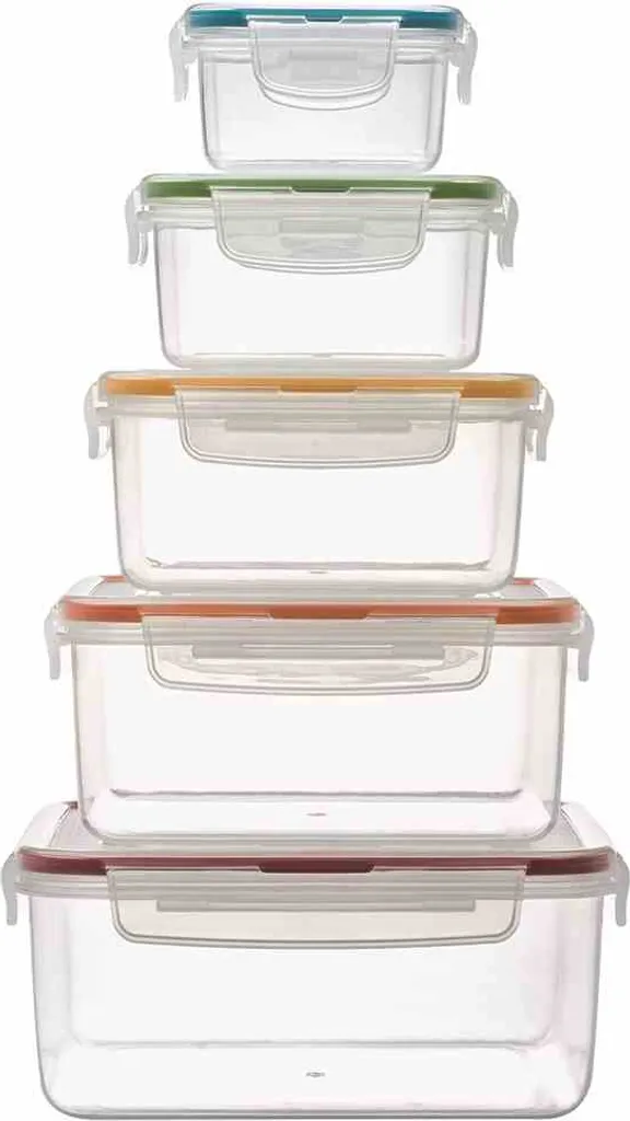 Lock&Lock HPL980CLQ5 Frischhaltedosen 5er Set - Luft & Wasserdicht (1er Pack) 4 Lock&Lock HPL980CLQ5 Frischhaltedosen 5er Set - Luft & Wasserdicht (1er Pack) – Bild 2