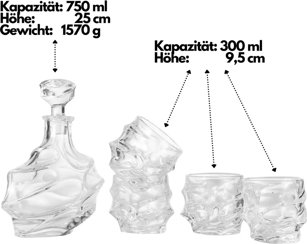 Echos Whiskyset | Whiskygläser | 7-Teiliges Whiskeyset | Geschenkset 11 Echos Whiskyset | Whiskygläser | 7-Teiliges Whiskeyset | Geschenkset – Bild 9