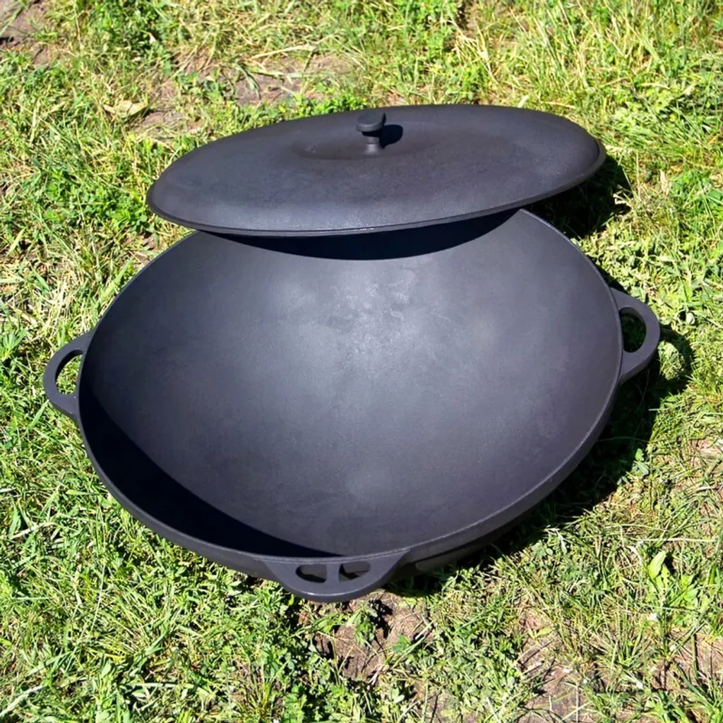 GUSSEISEN KAZAN 17 L (ASIATISCHE KASAN) Mit DECKEL, KESSEL, SYTON, 6 GUSSEISEN KAZAN 17 L (ASIATISCHE KASAN) Mit DECKEL, KESSEL, SYTON, – Bild 4