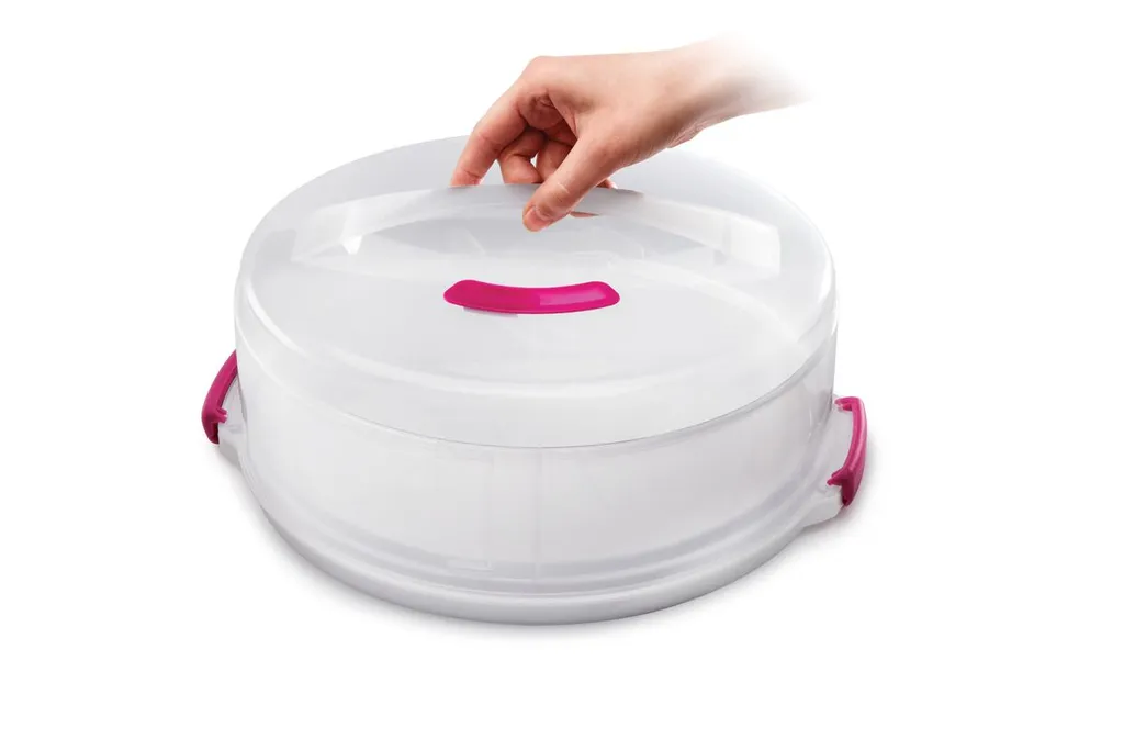 Metaltex Tortenbehälter ø36cm Höhenvers, Transparent/rot/weiß 19 Metaltex Tortenbehälter ø36cm Höhenvers, Transparent/rot/weiß – Bild 17