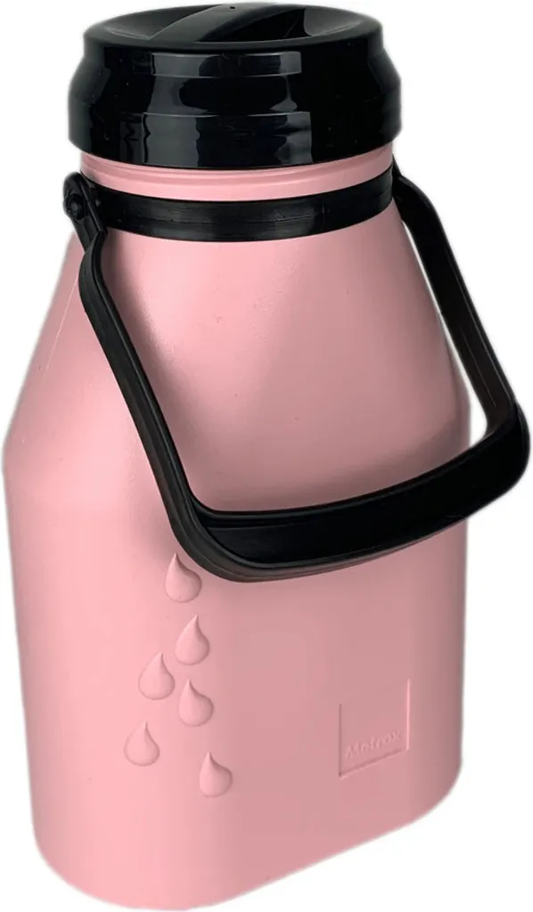 Metrox Milchkanne Rosa 2 Liter (Schraubverschluss, Tragehenkel, Kippsicher) 3 Metrox Milchkanne Rosa 2 Liter (Schraubverschluss, Tragehenkel, Kippsicher)