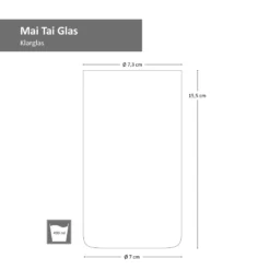 4x Mai Tai Glas 490 Ml Klarglas Cocktail-Kelch Tiki-Cocktail Rum-Longdrink Mai Tai Glass -Küchenwaren Geschäft 544baf3bee42345152ae133fa84b5a1f