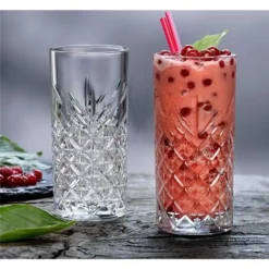 Pasabahce Timeless 520205 Longdrink Glas Wassergläser Kristall Design 4´er Set Transparent 365 Ml -Küchenwaren Geschäft 54c6717cf28ca1c13dcf3b9e457c65ca