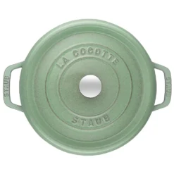 STAUB Cocotte Rund 28 Cm Salbei -Küchenwaren Geschäft 56e0190cb5b8880f407693d8572930d2