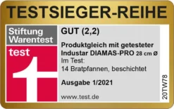 Schulte-Ufer Gastro-SUS Industar DIAMAS Pro Diamantversiegelung Edelstahl Pfannenset 163059-20 -24 -28, Ecotherm® Aluminium-Kapselboden -Küchenwaren Geschäft 57f3f6457f95a3db278c829b54325ebd