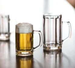 Borgonovo 12001820 Brema Ottica Bierseidel, Bierkrug, Bierglas, 567ml, Mit Füllstrich Bei 0,5l, Glas, Transparent, 6 Stück -Küchenwaren Geschäft 584b9376ec690291dd42a53e8617dc70