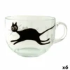 Tazza Luminarc Mistigri Grande Trasparente Gatto Vetro (500 Ml) (6 Unità) -Küchenwaren Geschäft 589956b602a769c2d4ec9c4ae603a466