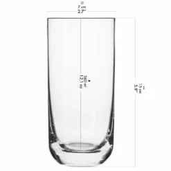 KROSNO Longdrinkgläser Wassergläser Trinkgläser | Set Von 6 | 360 ML | Glamour Kollektion | Perfekt Für Zuhause, Restaurants Und Partys | Spülmaschinenfest -Küchenwaren Geschäft 58d617d4e7bb57ff6d54e67f0a70e34c