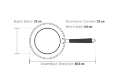 COOLINATO Bratpfanne 28cm Aus Edelstahl – Beschichtet 12 COOLINATO Bratpfanne 28cm Aus Edelstahl – Beschichtet -Küchenwaren Geschäft 59ecf9d3d5d14f9016cf7fd39d7ea054
