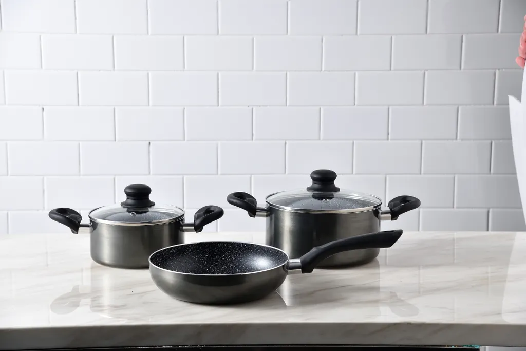 Bergner Set 5St Kochwaren Gepresstes Aluminium Ind Soria Sg