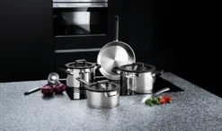 Berghoff-Gerichte Mit Deckel Auf Zement Edelstahl Downdraft 7 PCs BF-2307437 -Küchenwaren Geschäft 5c24f1121b505ecaeddd0cd52009ac56