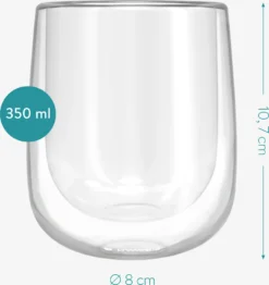 Navaris 4x Doppelwandige Gläser 350ml - Thermogläser Für Cappuccino Latte Macchiato Tee Wasser Cola Cocktails - 4er Set Kaffeegläser Borosilikat -Küchenwaren Geschäft 5d78a94e2bbac8d29fc3808ecfcdfd22