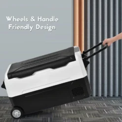 Merax Elektrisch Kühlbox Mit Kompressor 31.5L Schwarz, Mini Kühlschrank Tragbar Kühlleistung Bis -20° C, Gefrierbox 12/24 V Und 230 V Für Büro, Auto, Camping, Garten -Küchenwaren Geschäft 5e1488582d95c3a06711437288f685e6