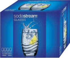 Sodastream Trinkglas 4er-Pack, Passend Zu Sodastream-Glaskaraffen -Küchenwaren Geschäft 61840cf9cd39087b7b54d3c4338713a6
