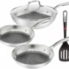 Tefal ETERNAL MESH Pfannenset °24/28cm + WOK °28cm Mit Glasdeckel + Ingenio Pfannenwender -Küchenwaren Geschäft 61f878d275a0467fb6577665fef5bf7e