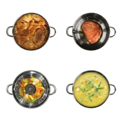 BEYOND® Edelstahl Kochtopf 24 Cm, Mit Glasdeckel Und Herausnehmbarem Siebeinsatz -Küchenwaren Geschäft 6319006d415fb6410be8ce3437c9e4c7