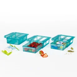 GOURMETmaxx Klemm-Schublade Für Kühlschrank, 3er-Set Schublade Klemm Kühlschrank GOURMETmaxx Zusatzfach Gemüsefach 3er-Set Ordnung -Küchenwaren Geschäft 643b95f622cdb73af233b30c3f58f4b7
