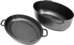 Universalbräter 7,5 L Alu-Gussbräter Multi-Grill-Bräter Deckel = Auflaufform -Küchenwaren Geschäft 666a1ad6c9ba21aa8ad918c83d7356e0