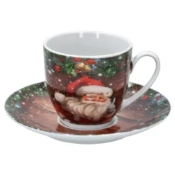 18tlg Kaffeeservice Santa 6 Personen Weihnachtsdekor Advent Weihnachtsmann Porzellan -Küchenwaren Geschäft 66f1e1ef45bab80a1961b9f5b8181d06