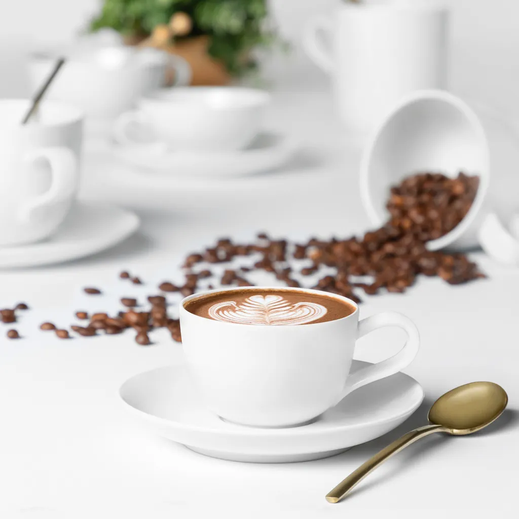 Seltmann Weiden Kaffeeservice Liberty Weiss Modern 4 Seltmann Weiden Kaffeeservice Liberty Weiss Modern – Bild 2