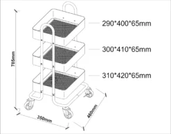 Küchenrollwagen ’Pyhäntä’ 78,5 X 46 X 35 Cm Stahl Schwarz 13 Küchenrollwagen ’Pyhäntä’ 78,5 X 46 X 35 Cm Stahl Schwarz -Küchenwaren Geschäft 6974eff6322f7bdead0d0ccbf33b32a1