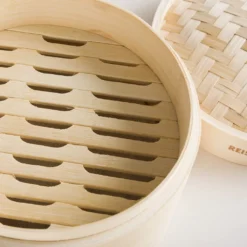 Reishunger Bambusdämpfer (Ø 20 Cm), Für 2 Personen, Inkl. 2 Baumwolltücher -Küchenwaren Geschäft 6ad02aa0005428420e2a71f61d325817