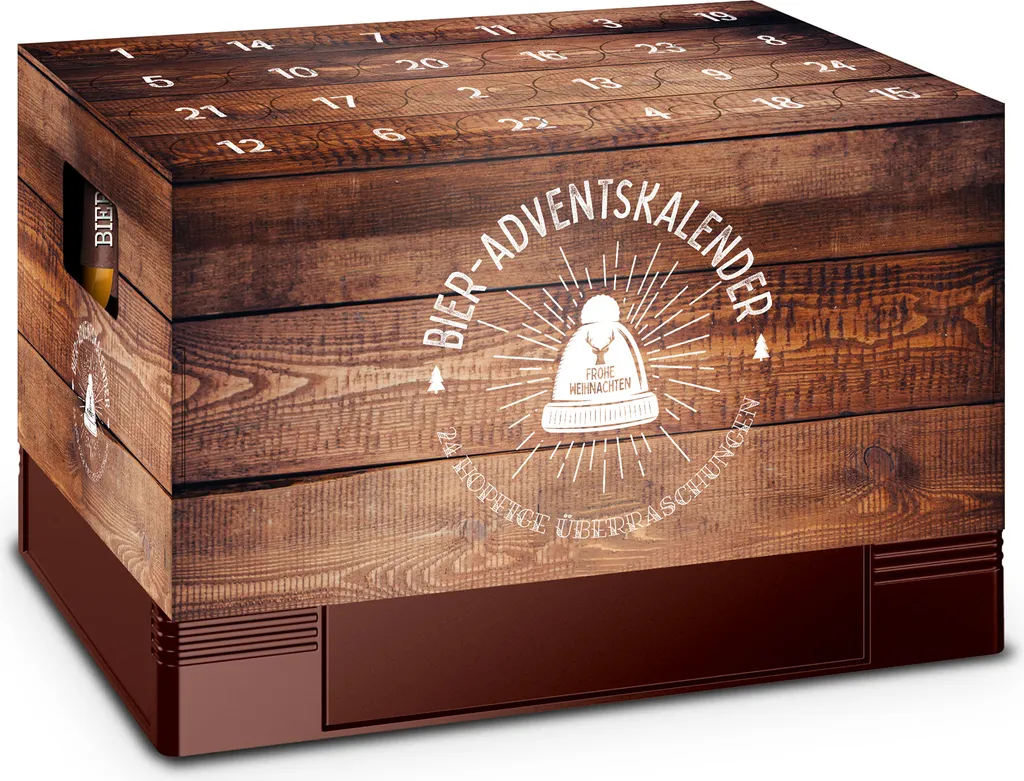 Itenga Adventskalender Für Bierkasten Motiv 1 Holzkiste - Bierkastenadventskalender 3 Itenga Adventskalender Für Bierkasten Motiv 1 Holzkiste - Bierkastenadventskalender