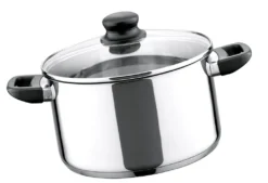 ELO 68224 Juwel De Luxe Fleischtopf 24cm Mit Glas-Deckel, Silber -Küchenwaren Geschäft 6e37b2e9cc895a53fb002d23a0e79eec