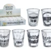 Schnapsgläser Shooter Stamper Partygläser 40 Ml / 4 Cl Mit Lustigen Sprüchen 24 Stück 6-fach Sortiert -Küchenwaren Geschäft 6ed96f9535dcbbcbd4a3d22d626706d3