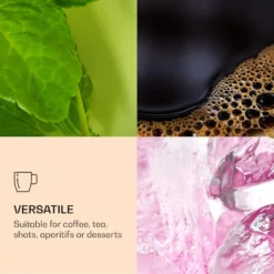 DUOS 4X 410ml Jumbo Doppelwandige Thermo-Gläser + 4X Edelstahl-LÖFFEL, Für Latte Macchiato, Cocktails, Vorspeisen By Feelino -Küchenwaren Geschäft 6f6bb03a4fa8951b2abdf995f6fd6321