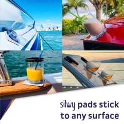 SILWY - 2 X Trinkbecher Mit Magnetboden - Hub Orange - Inkl. 2 Nano-Gel-Pads - 0,25l -Küchenwaren Geschäft 7255e01e92771a264dfe9308565b6899