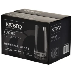 KROSNO Fjord Longdrinkgläser, 6er-Set, 350 Ml -Küchenwaren Geschäft 73370dddb53748441720fab2818732b5