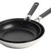 KitchenAid Pfannenset Classic Stainless Steel - ø 24 Und 28 Cm - Standard Antihaftbeschichtung -Küchenwaren Geschäft 73fca7162cff74e662781f96c79b6af6