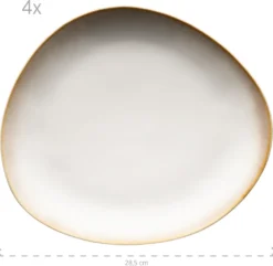 Mäser 931991 Kombiservice La Sinfonia Für 4 Personen, Steinzeug, Beige/creme-weiß (1 Set, 16-teilig) -Küchenwaren Geschäft 74ecf4a20e7689616d926e178db7ebdf