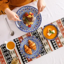 Vancasso Tafelservice Porzellan, Mandala 16 Teiliges Essgeschirr Kombiservice, Handbemaltes Geschirrset Für 4 Personen, Böhmischer Stil 18 Vancasso Tafelservice Porzellan, Mandala 16 Teiliges Essgeschirr Kombiservice, Handbemaltes Geschirrset Für 4 Personen, Böhmischer Stil -Küchenwaren Geschäft 754df4060bca7c436160a9519c900fd1