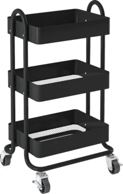 Küchenrollwagen ’Pyhäntä’ 78,5 X 46 X 35 Cm Stahl Schwarz 12 Küchenrollwagen ’Pyhäntä’ 78,5 X 46 X 35 Cm Stahl Schwarz -Küchenwaren Geschäft 75eaabf715907e0fd842942974b66227