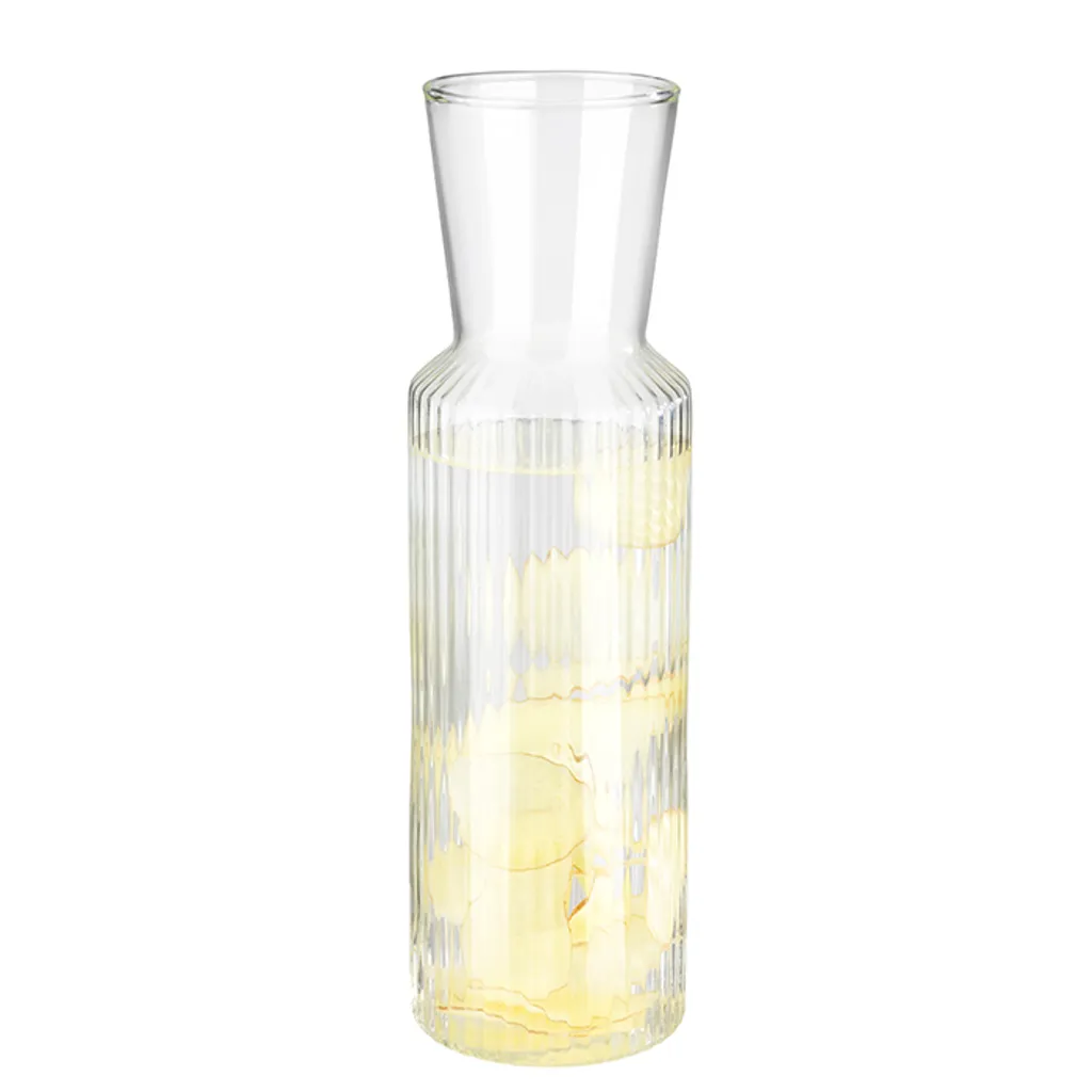 APS Glaskaraffe -LINES- /// Ø 8 Cm, H: 27 Cm, 0,9 Liter /// Glas, Deckel Aus Kork /// /// 10738 4 APS Glaskaraffe -LINES- /// Ø 8 Cm, H: 27 Cm, 0,9 Liter /// Glas, Deckel Aus Kork /// /// 10738 – Bild 2