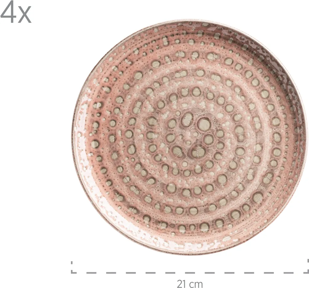 Mäser 931743 Kombiservice Spicy Market Für 4 Personen, Steingut, Rosa (1 Set, 16-teilig) 4 Mäser 931743 Kombiservice Spicy Market Für 4 Personen, Steingut, Rosa (1 Set, 16-teilig) – Bild 2