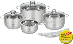 ELO Basic Edelstahl Topfset 4+1 Tlg Brillant, 22906