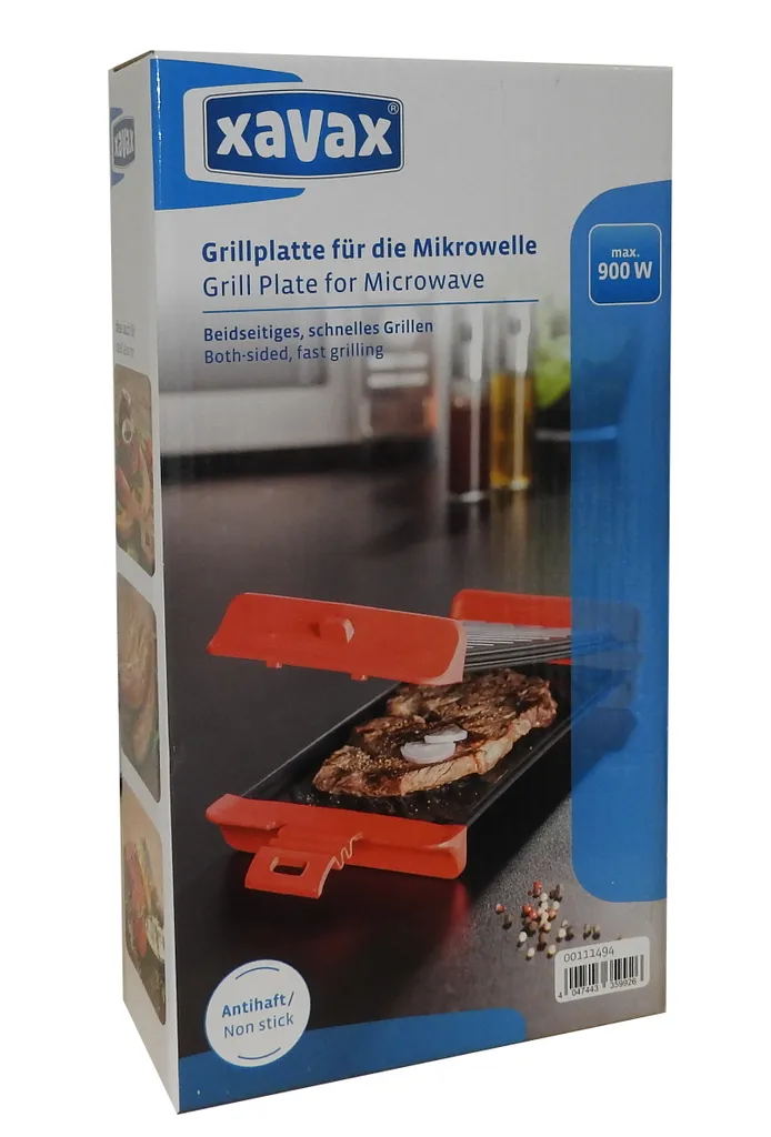 Xavax 2x Grillplatte F. Mikrowelle Grillrost Grill Grillgitter Bratpfanne Grillpfanne 4 Xavax 2x Grillplatte F. Mikrowelle Grillrost Grill Grillgitter Bratpfanne Grillpfanne – Bild 2