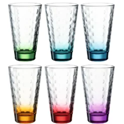 Leonardo Longdrinkbecher OPTIC - Mehrfabig, 6 Tlg.
