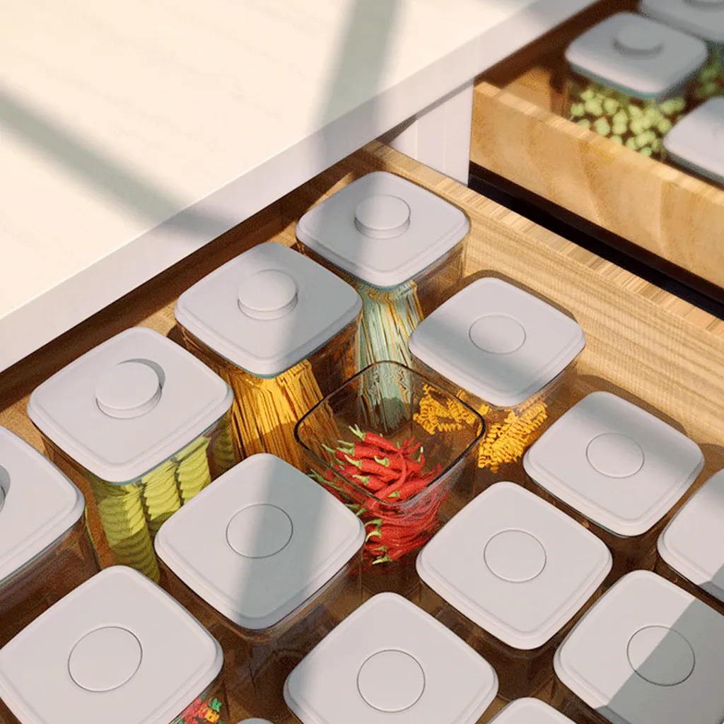 Frischhaltedosen Luftdict Vorratsdose 8-teilige-Set 8,14L Mit Deckel-POP-UP 6 Frischhaltedosen Luftdict Vorratsdose 8-teilige-Set 8,14L Mit Deckel-POP-UP – Bild 4