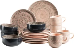 Mäser 931743 Kombiservice Spicy Market Für 4 Personen, Steingut, Rosa (1 Set, 16-teilig) 15 Mäser 931743 Kombiservice Spicy Market Für 4 Personen, Steingut, Rosa (1 Set, 16-teilig) -Küchenwaren Geschäft 8242d416edbfc1368fb6bad81118b828