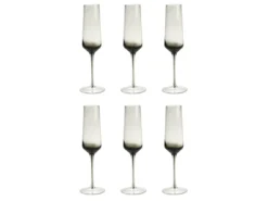 Sektglas 6er-Set - Grau Transparent - H. 23 Cm - 22 Cl - NURIA 7 Sektglas 6er-Set - Grau Transparent - H. 23 Cm - 22 Cl - NURIA -Küchenwaren Geschäft 829ca5ed37cfabd51f690dd93e255524