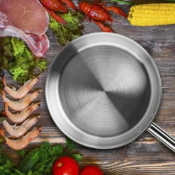 ONVAYA® Edelstahlpfannen-Set | Bratpfanne | Ohne Beschichtung | Induktion & Backofengeeignet | Profipfannen Komplettset | Ø 20/24/28/32cm -Küchenwaren Geschäft 84cdce5208c3a9d31538ac9c169ccff7