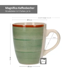 24tlg. Geschirrset Magnifica I Kombiservice I 6 Pers. I Becher + Müsli+ Teller + Essteller -Küchenwaren Geschäft 85b3989e58e1039f9a5e69dd5b9e4846